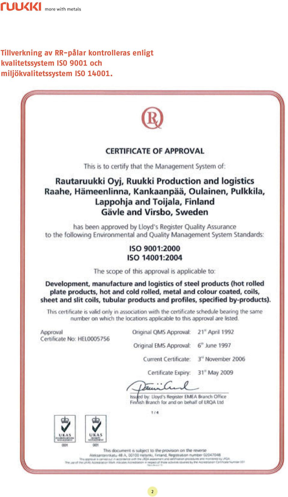 kvalitetssystem ISO 9001