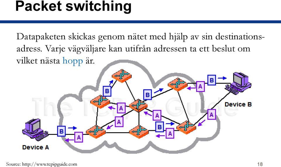 Varje vägväljare kan utifrån adressen ta ett