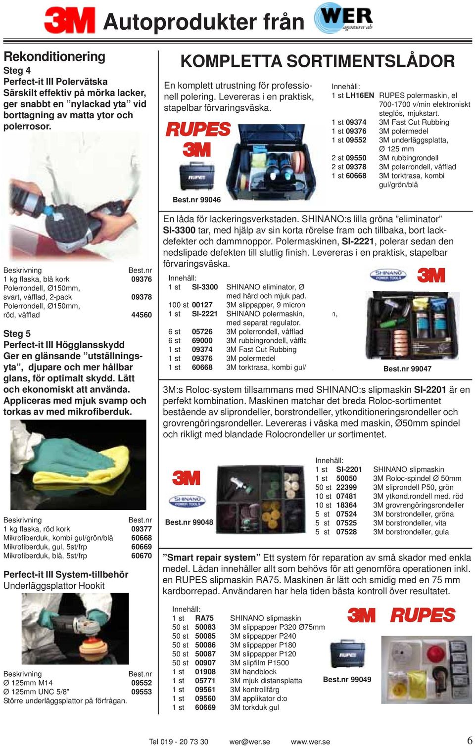 Innehåll: 1 st LH16EN RUPES polermaskin, el 700-1700 v/min elektroniskt steglös, mjukstart.