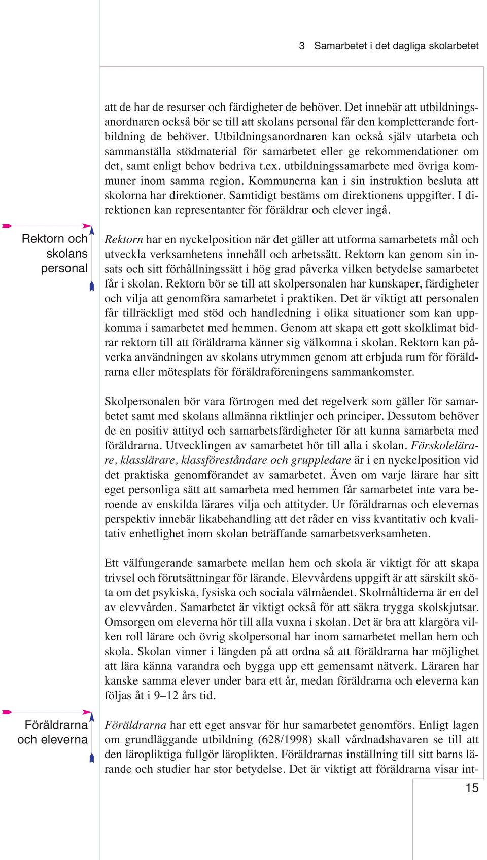 Utbildningsanordnaren kan också själv utarbeta och sammanställa stödmaterial för samarbetet eller ge rekommendationer om det, samt enligt behov bedriva t.ex.