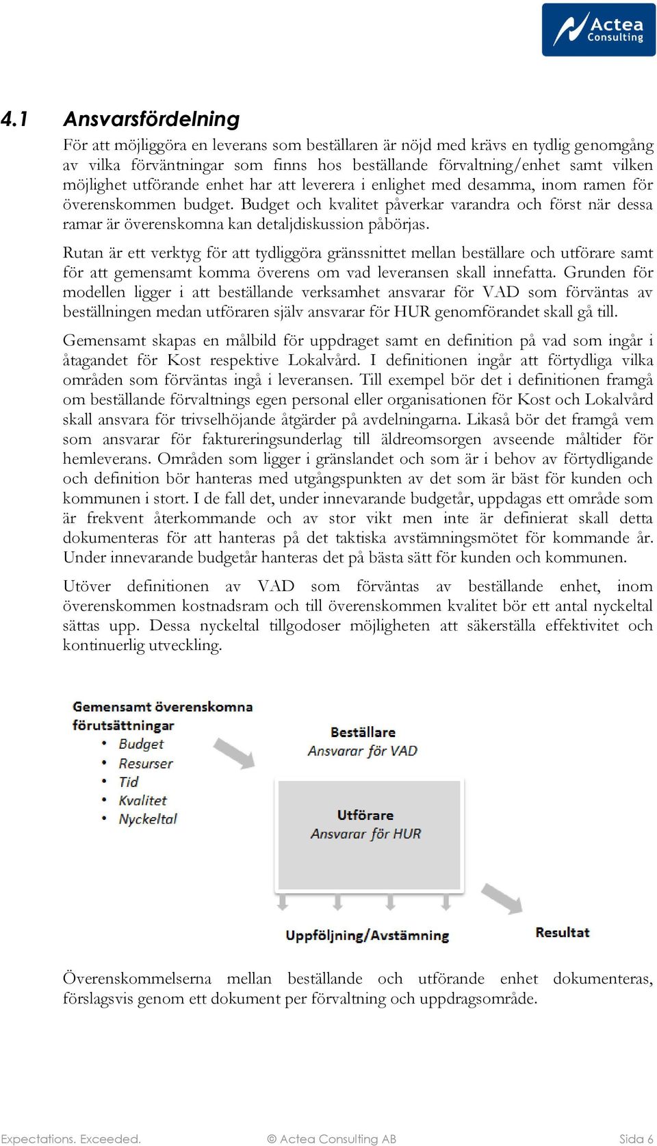 Budget och kvalitet påverkar varandra och först när dessa ramar är överenskomna kan detaljdiskussion påbörjas.