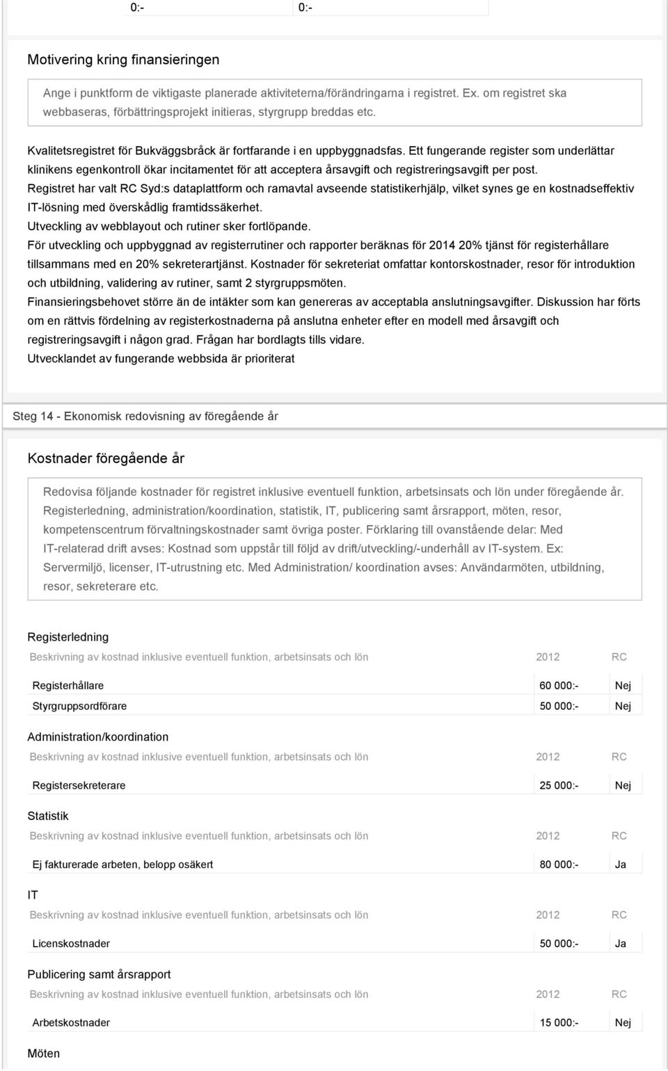 Ett fungerande register som underlättar klinikens egenkontroll ökar incitamentet för att acceptera årsavgift och registreringsavgift per post.