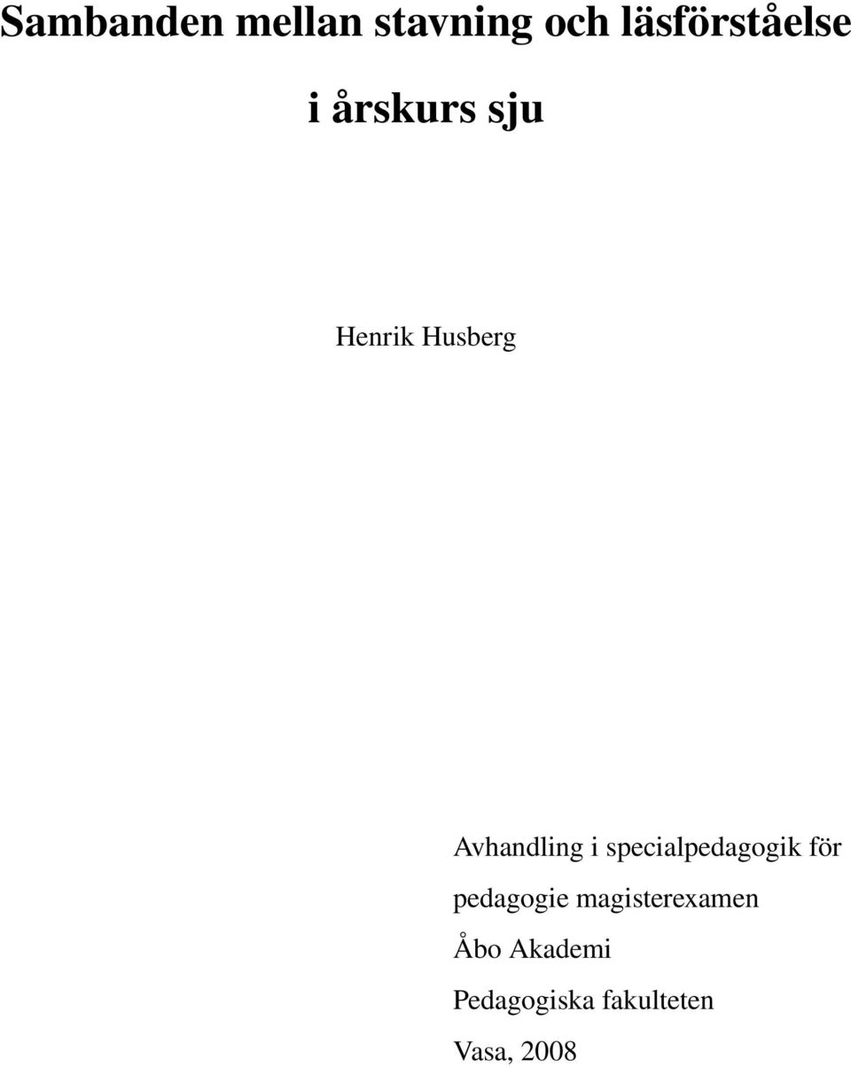 specialpedagogik för pedagogie