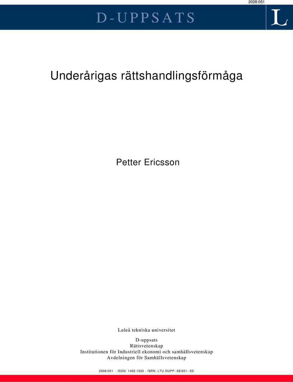 Institutionen för Industriell ekonomi och samhällsvetenskap