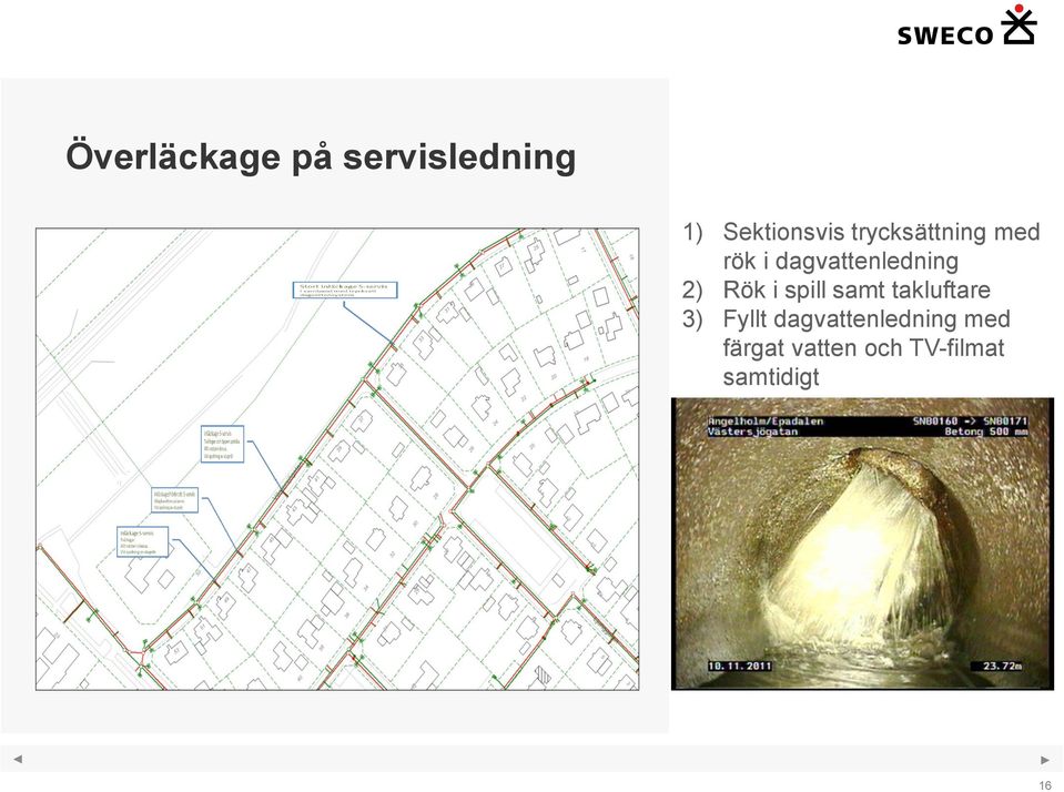 Rök i spill samt takluftare 3) Fyllt