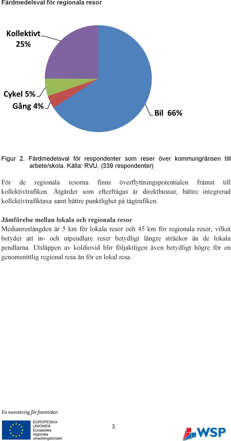 Åtgärder som efterfrågas är direktbussar, bättre integrerad kollektivtrafiktaxa samt bättre punktlighet på tågtrafiken.