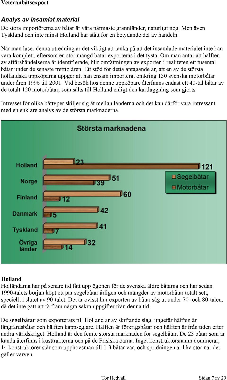 Om man antar att hälften av affärshändelserna är identifierade, blir omfattningen av exporten i realiteten ett tusental båtar under de senaste trettio åren.