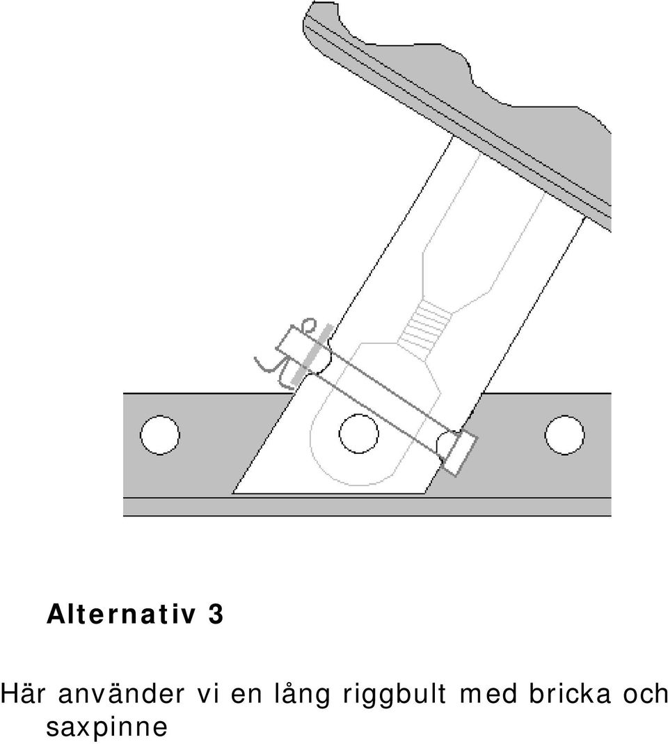 lång riggbult med