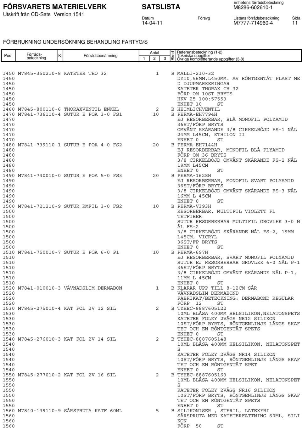M7841-736110-4 SUTUR E POA 3-0 FS1 10 B PERMA-EH7794H 1470 EJ RESORBERBAR, BLÅ MONOFIL POLYAMID 1470 36ST/FÖRP BRYTS 1470 OMVÄNT SÄRANDE 3/8 CIRELBÖJD FS-1 NÅL 1470 24MM L45CM, ETHILON II 1470 ENHET