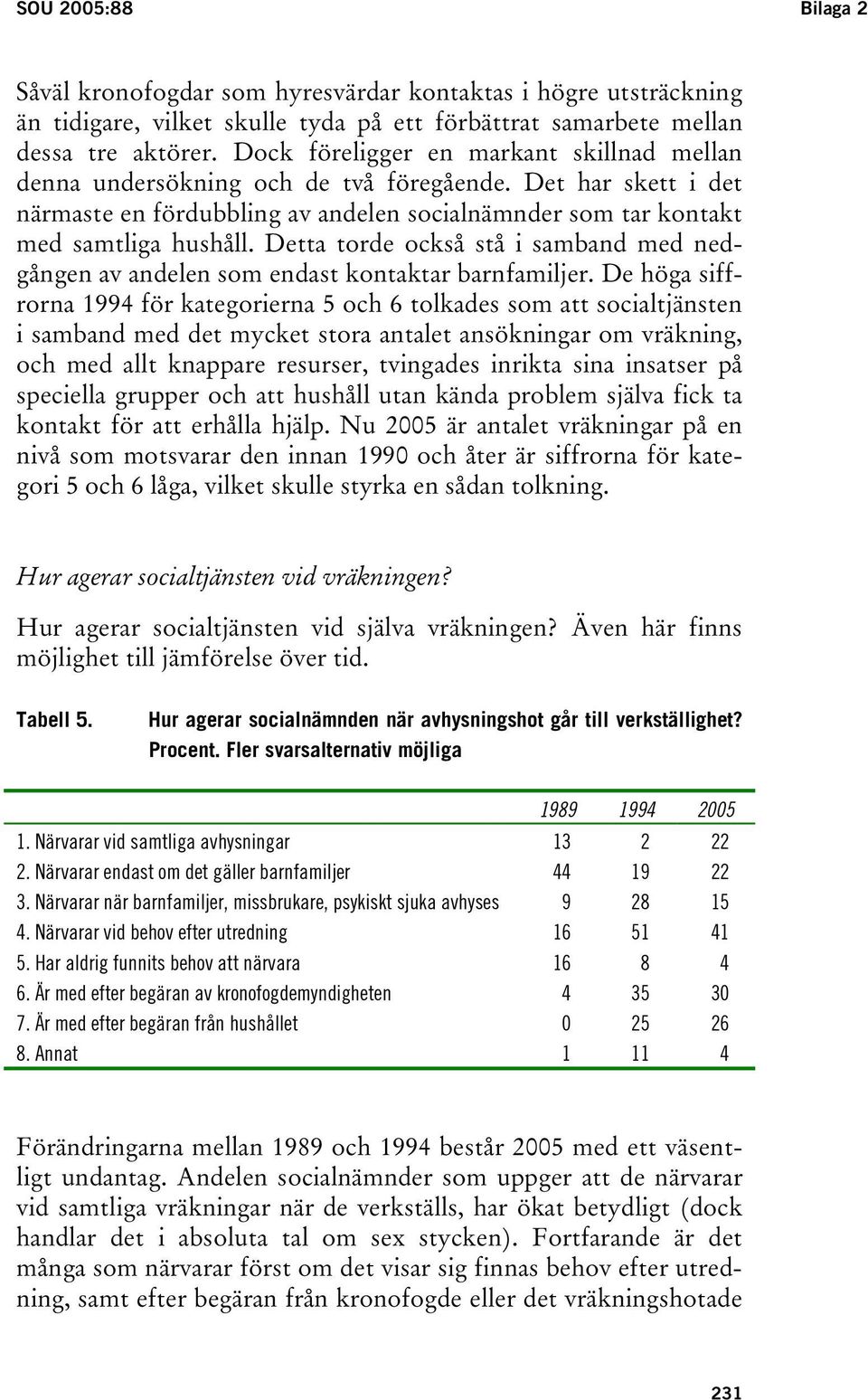 Detta torde också stå i samband med nedgången av andelen som endast kontaktar barnfamiljer.