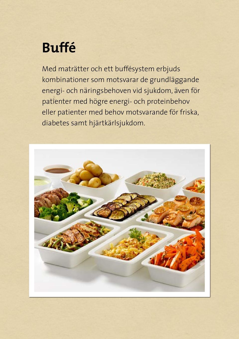 a ven för patienter med högre energi- och protein behov eller