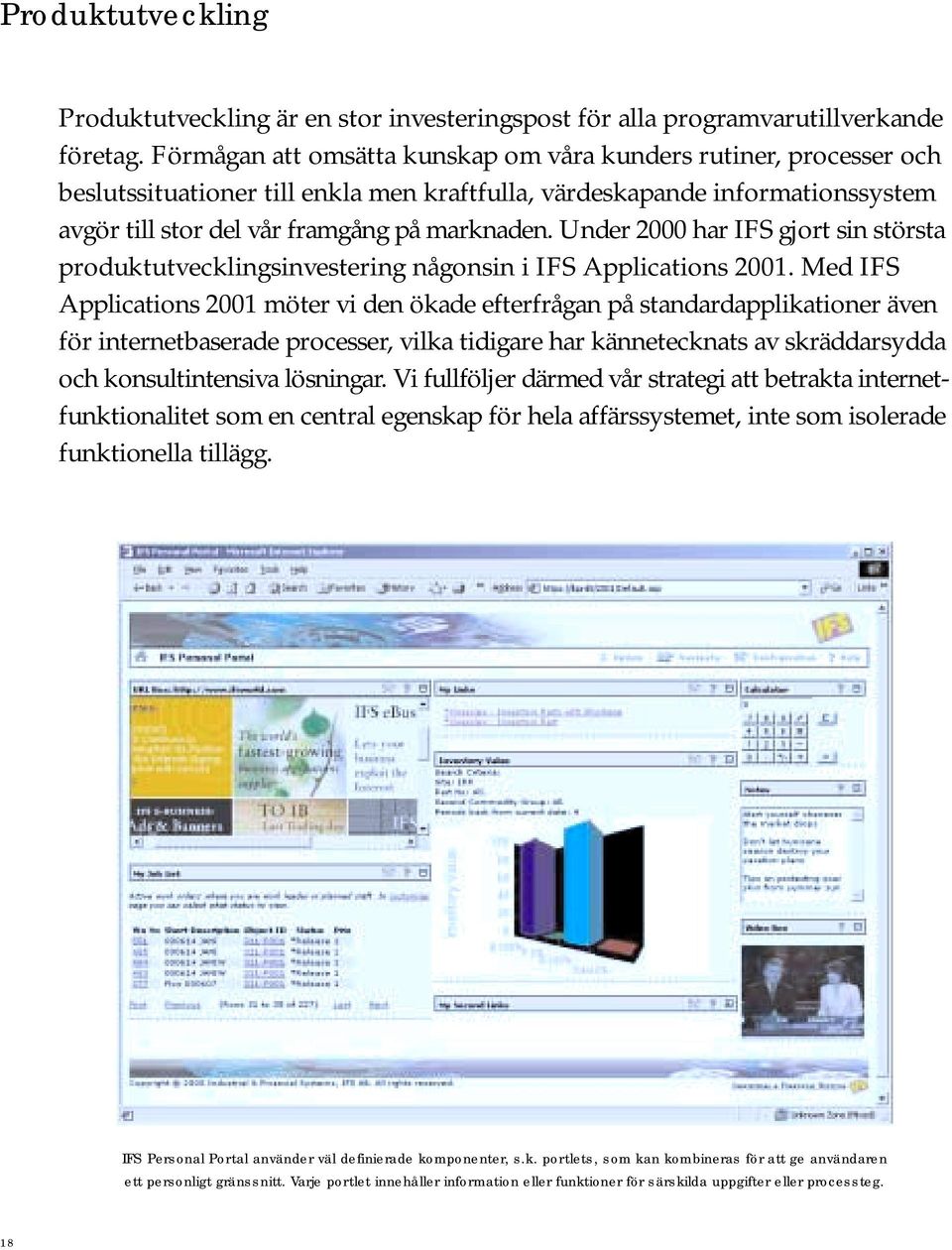 Under 2000 har IFS gjort sin största produktutvecklingsinvestering någonsin i IFS Applications 2001.