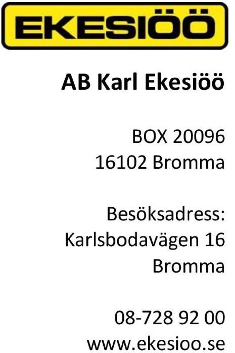 Karlsbodavägen 16 Bromma