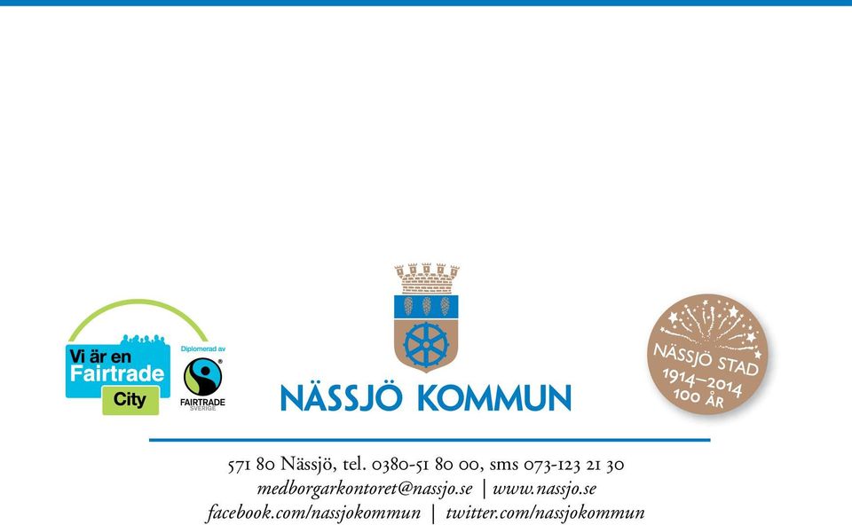 medborgarkontoret@nassjo.se www.