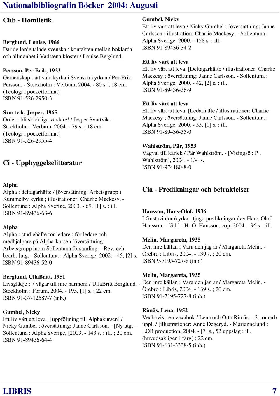 (Teologi i pocketformat) ISBN 91-526-2950-3 Svartvik, Jesper, 1965 Ordet : bli skickliga växlare! / Jesper Svartvik. - Stockholm : Verbum, 2004. - 79 s. ; 18 cm.