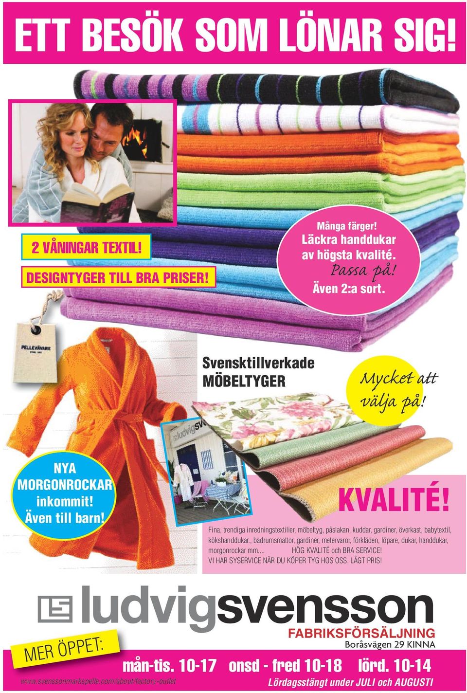 Fina, trendiga inredningstextilier, möbeltyg, påslakan, kuddar, gardiner, överkast, babytextil, kökshanddukar.