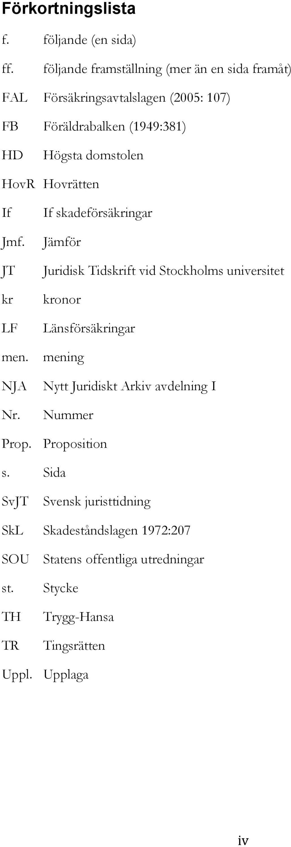 HovR Hovrätten If Jmf. JT kr LF men. NJA Nr.