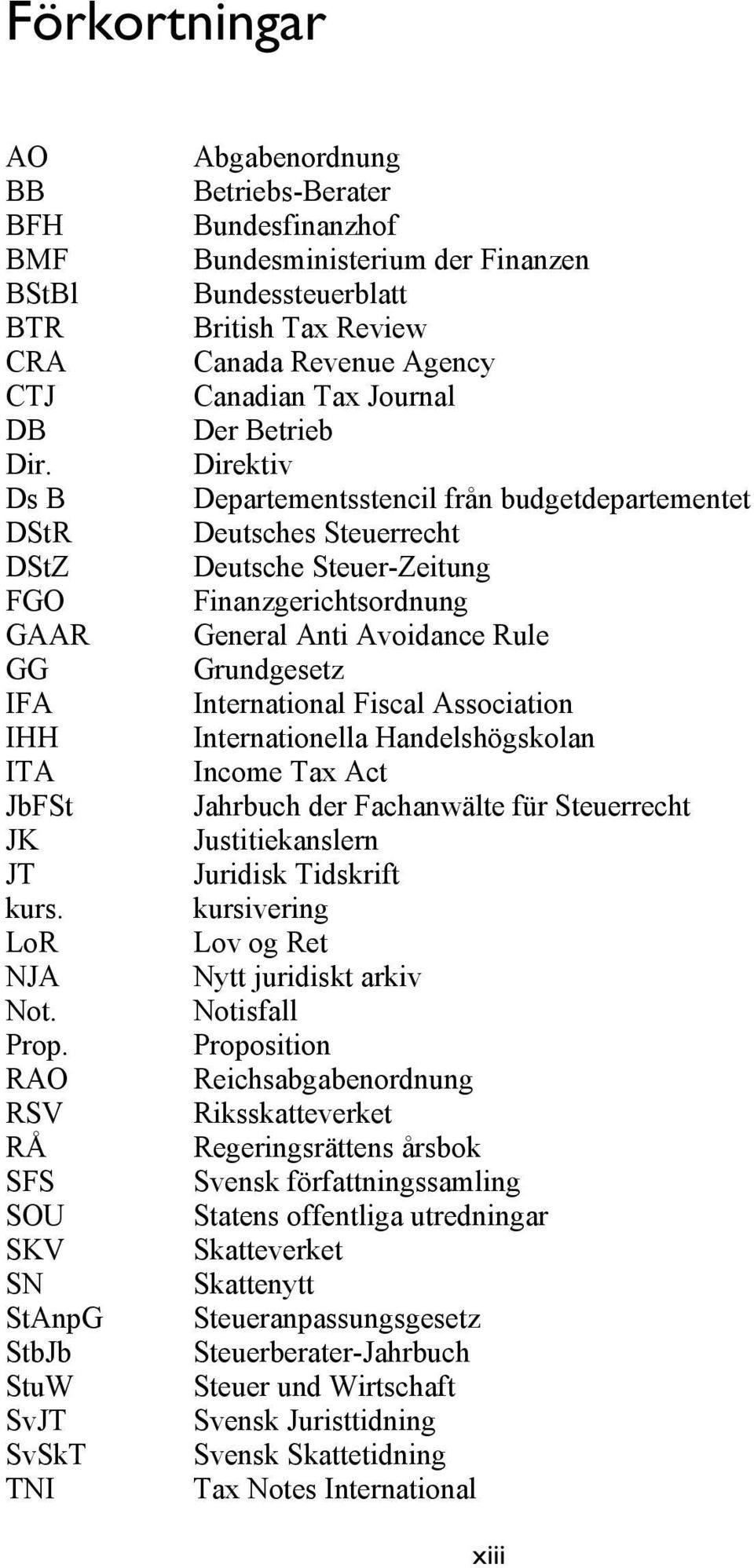 Canadian Tax Journal Der Betrieb Direktiv Departementsstencil från budgetdepartementet Deutsches Steuerrecht Deutsche Steuer-Zeitung Finanzgerichtsordnung General Anti Avoidance Rule Grundgesetz