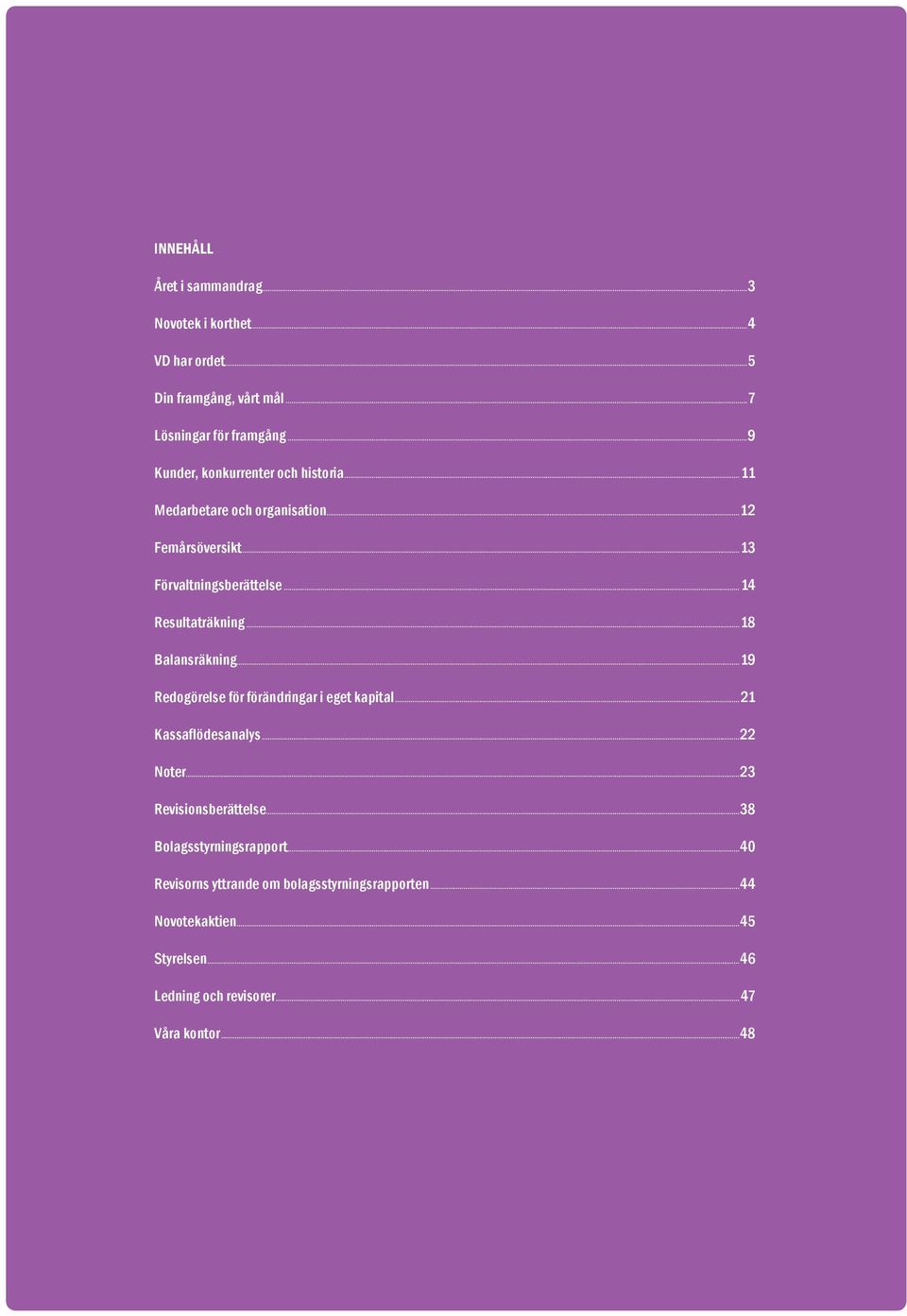 ..14 Resultaträkning...18 Balansräkning...19 Redogörelse för förändringar i eget kapital...21 Kassaflödesanalys...22 Noter.