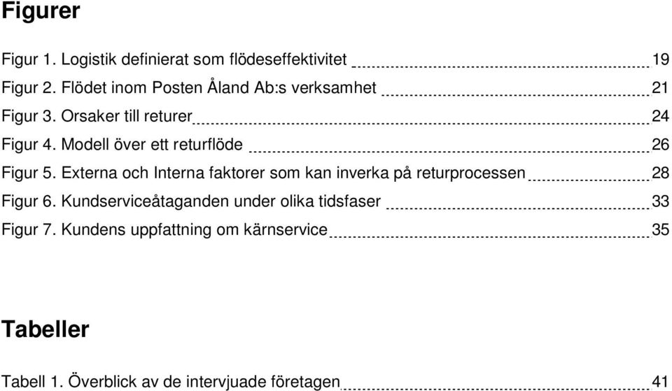 Modell över ett returflöde 26 Figur 5.