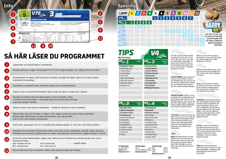 3 Förutsättningar för loppet, vilken proposition och klass som gäller för loppet, vilka som får starta, distans, startmetod och prispengar.