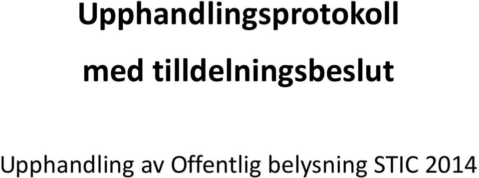 Upphandling av