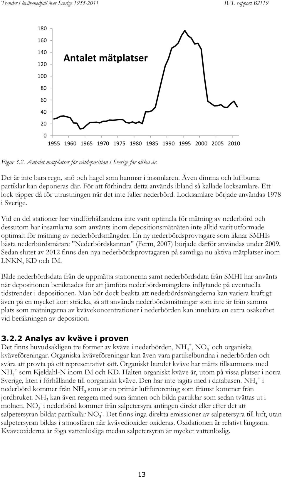 Ett lock täpper då för utrustningen när det inte faller nederbörd. Locksamlare började användas 1978 i Sverige.