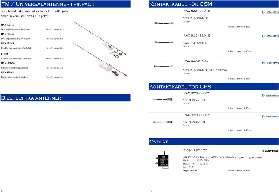 moms 368:- F7546S Rund fot plan montering 4,6 m kabel Pris exkl. moms 392:- RAX S7516SS Fot för sidomontering 1,6 m kabel Pris exkl. moms 432:- RAX S7546S Fot för sidomontering 4,6 m kabel Pris exkl.