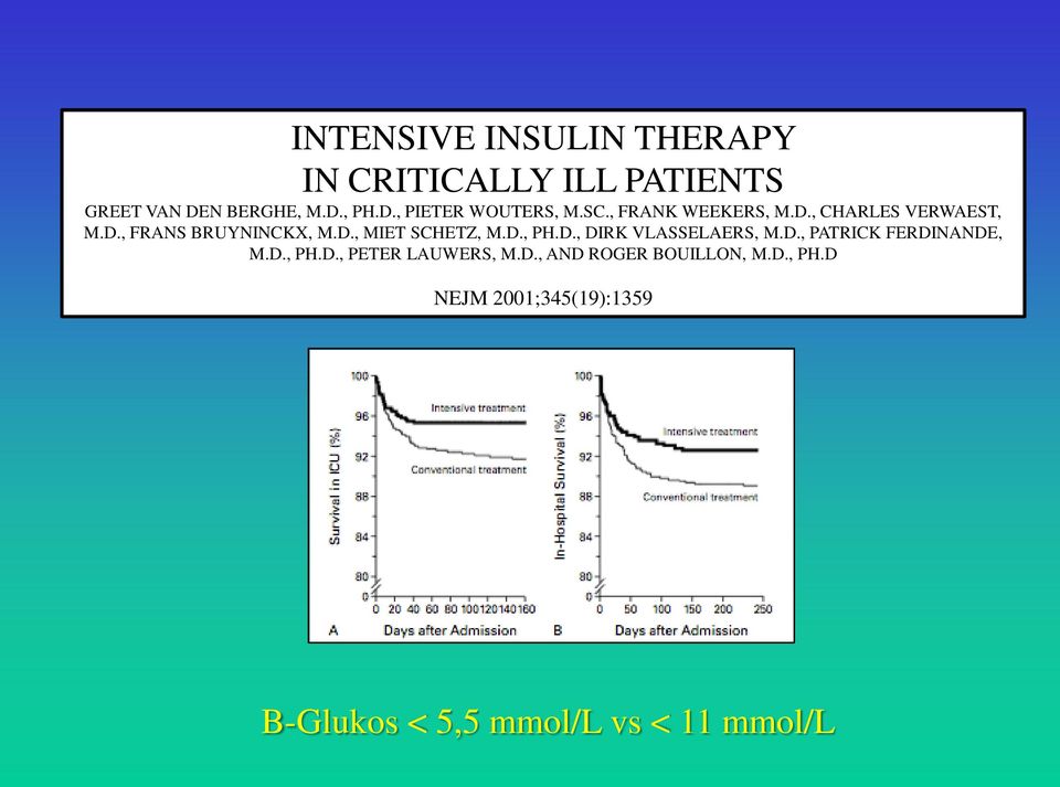 D., DIRK VLASSELAERS, M.D., PATRICK FERDINANDE, M.D., PH.D., PETER LAUWERS, M.D., AND ROGER BOUILLON, M.