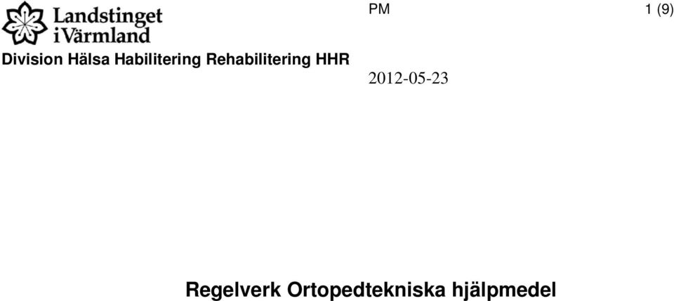 Rehabilitering HHR