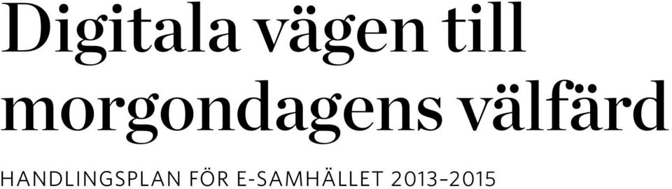 välfärd