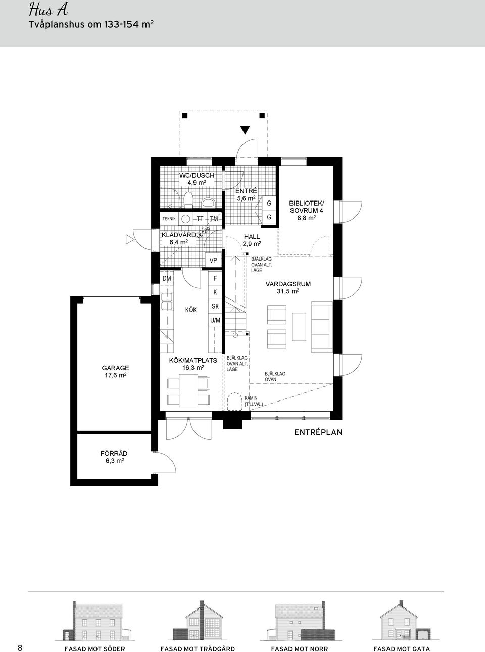 VARDASRUM 31,5 m 2 BJÄLLA OVAN BJÄLLA OVAN ALT 16,3 m 2 LÄE BIBLIOTE/ SOVRUM 4 8,8 m 2 BJÄLLA OVAN ALT LÄE VARDASRUM 31,5 m 2 BJÄLLA OVAN BIBLIOTE/ SOVRUM 4 8,8 m 2 TA ARAE TA ARAE 4,0 m 2 L/ONTOR/