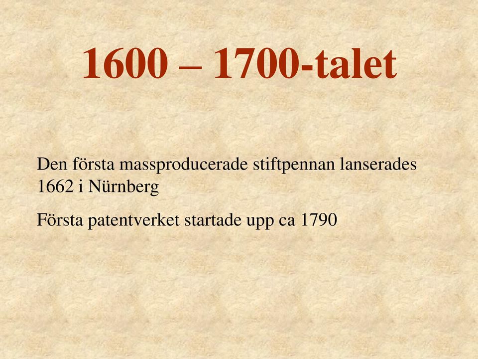 lanserades 1662 i Nürnberg