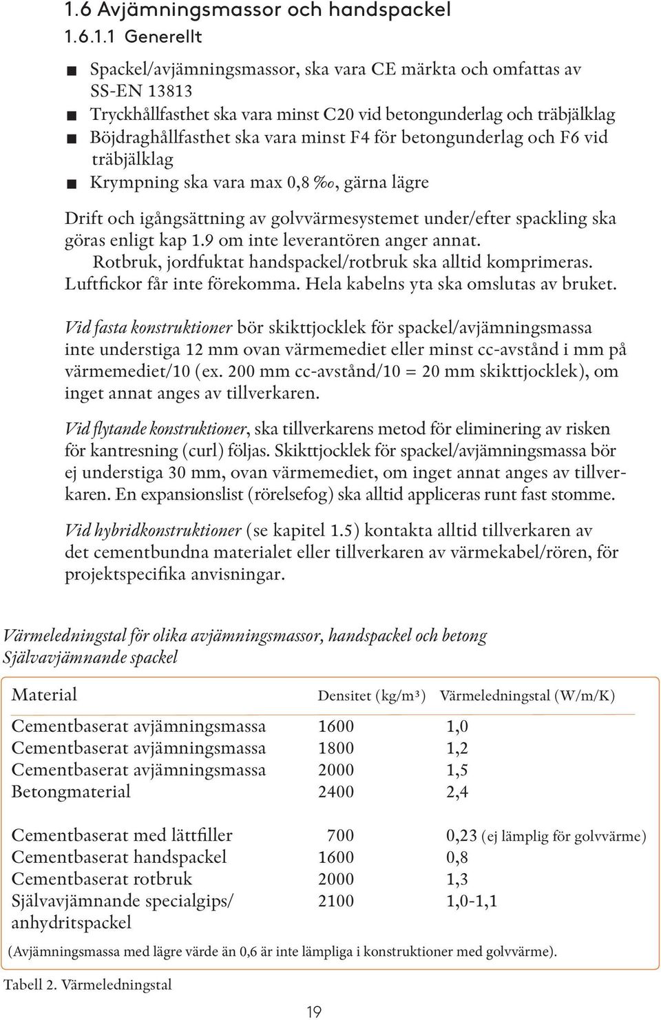 enligt kap 1.9 om inte leverantören anger annat. Rotbruk, jordfuktat handspackel/rotbruk ska alltid komprimeras. Luftfickor får inte förekomma. Hela kabelns yta ska omslutas av bruket.