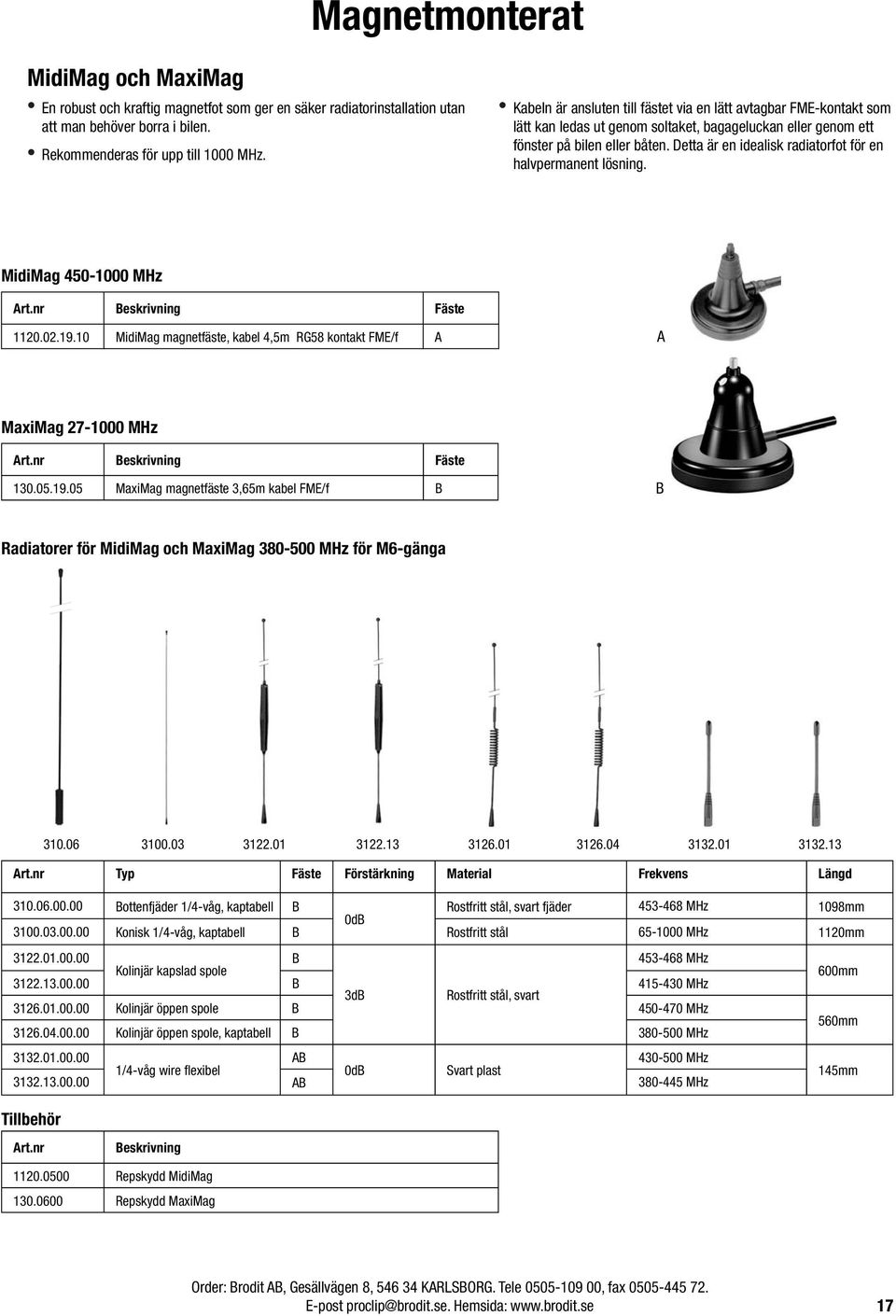 Detta är en idealisk radiatorfot för en halvpermanent lösning. MidiMag 450-1000 MHz Fäste 1120.02.19.