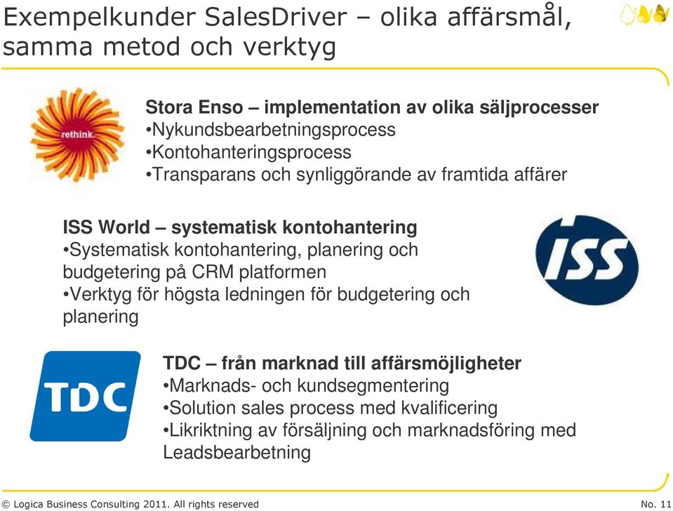 budgetering på CRM platformen Verktyg för högsta ledningen för budgetering och planering TDC från marknad till affärsmöjligheter Marknads- och