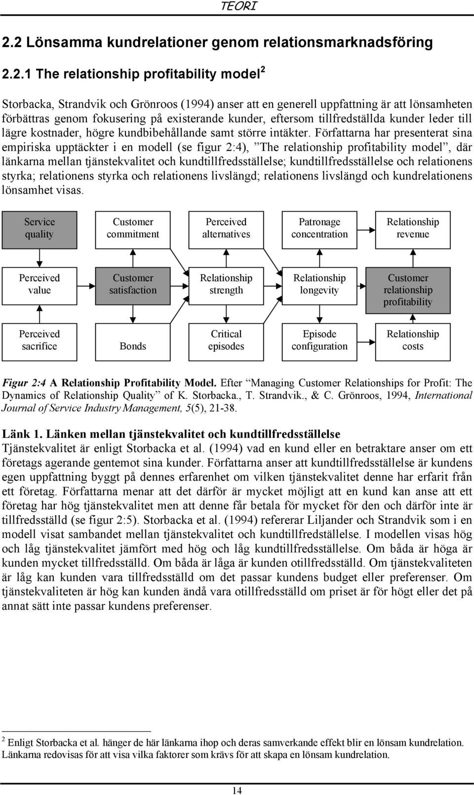 förbättras genom fokusering på existerande kunder, eftersom tillfredställda kunder leder till lägre kostnader, högre kundbibehållande samt större intäkter.