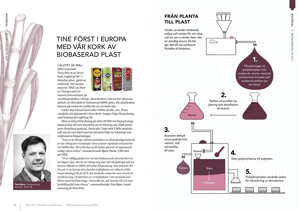 Skruvkorken, som nu har lanserats globalt, är tillverkad av biobaserad HDPE-plast, där plastkorken baseras på sockerrör istället för att använda olja.