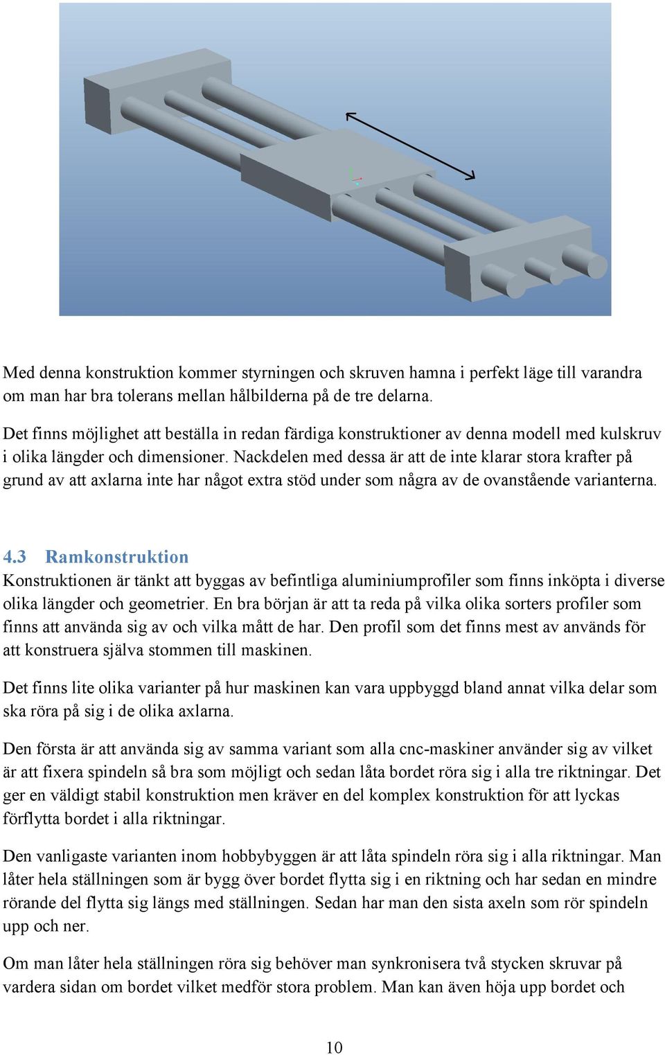 Nackdelen med dessa är att de inte klarar stora krafter på grund av att axlarna inte har något extra stöd under som några av de ovanstående varianterna. 4.