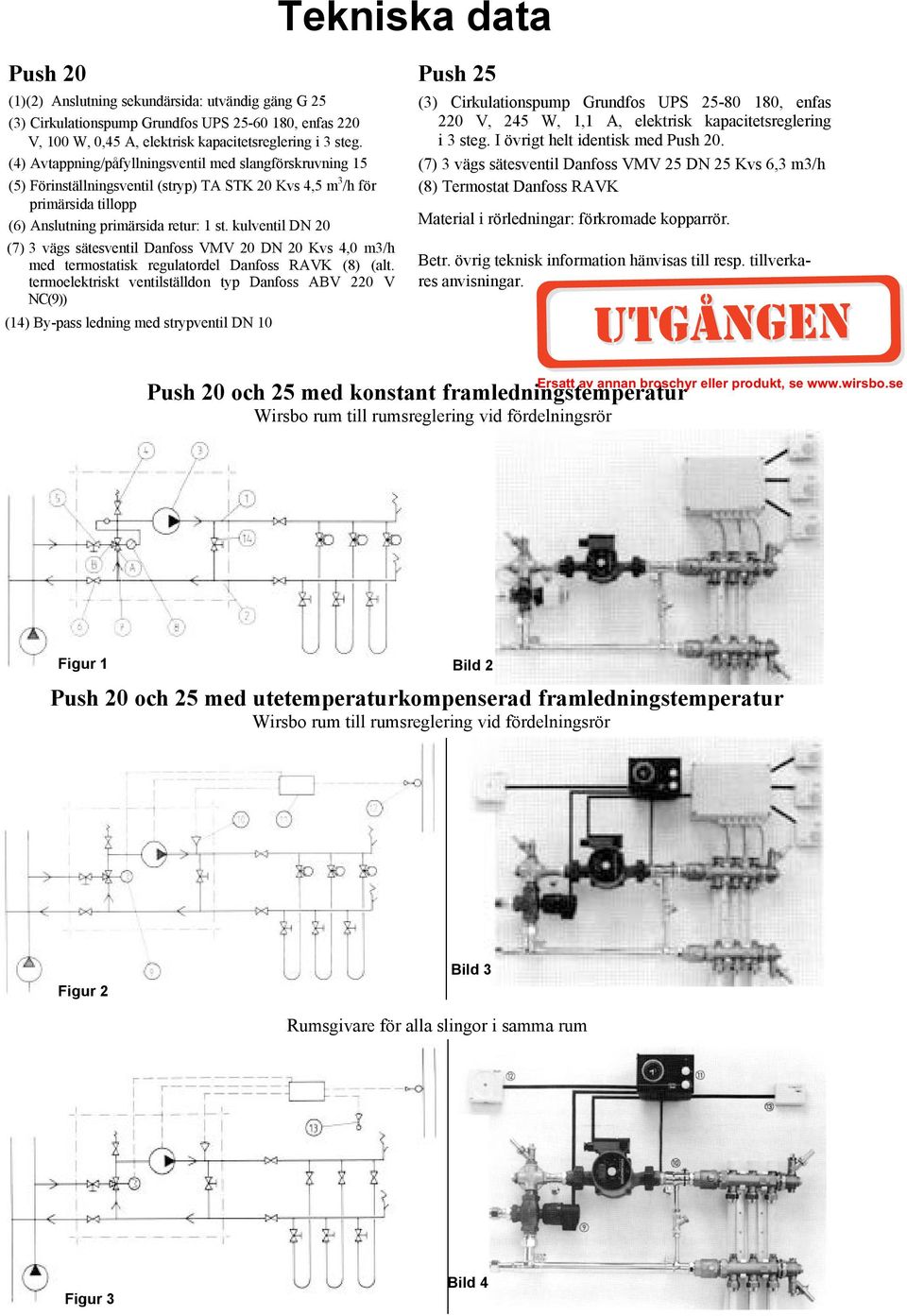 kulventil DN 20 (7) 3 vägs sätesventil Danfoss VMV 20 DN 20 Kvs 4,0 m3/h med termostatisk regulatordel Danfoss RAVK (8) (alt.