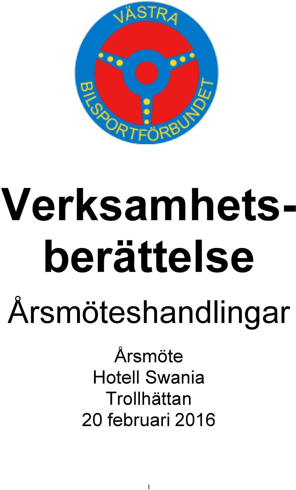 Årsmöte Hotell Swania