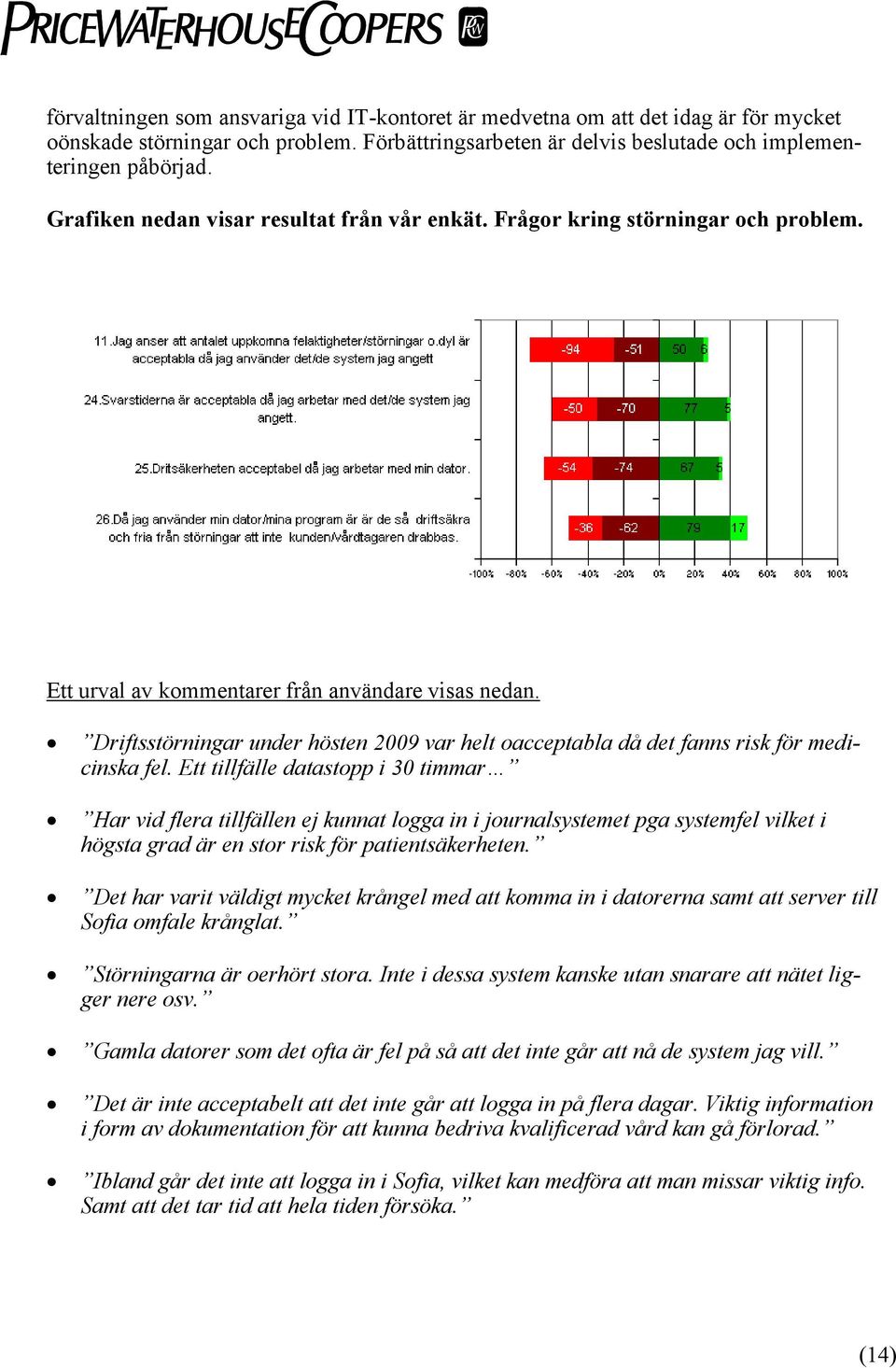 Driftsstörningar under hösten 2009 var helt oacceptabla då det fanns risk för medicinska fel.