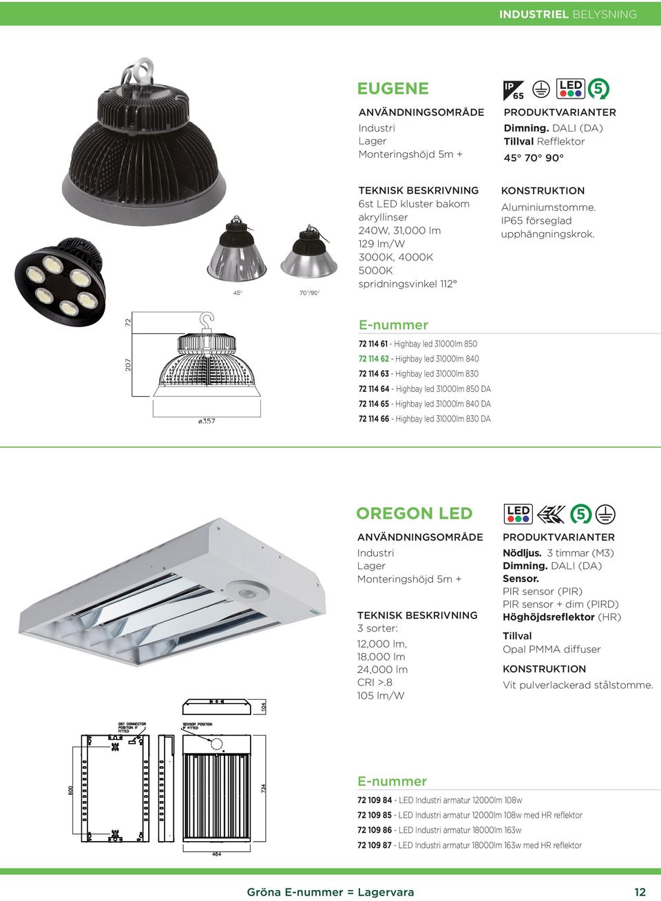 72 114 61 - Highbay led 31000lm 850 72 114 62 - Highbay led 31000lm 840 72 114 63 - Highbay led 31000lm 830 72 114 64 - Highbay led 31000lm 850 DA 72 114 65 - Highbay led 31000lm 840 DA 72 114 66 -