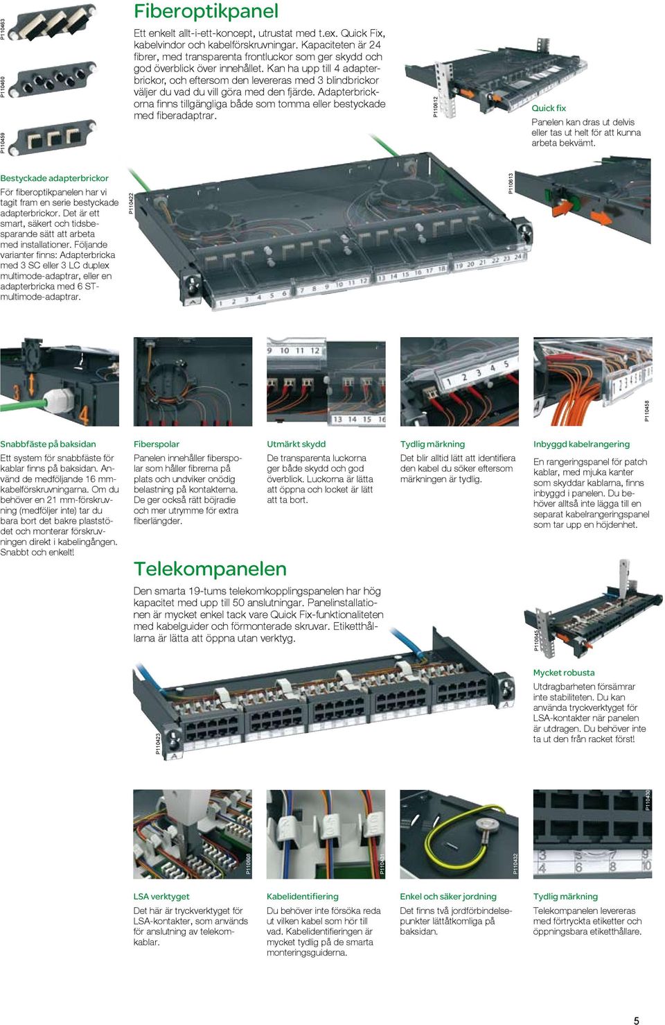 Kan ha upp till 4 adapterbrickor, och eftersom den levereras med 3 blindbrickor väljer du vad du vill göra med den fjärde.