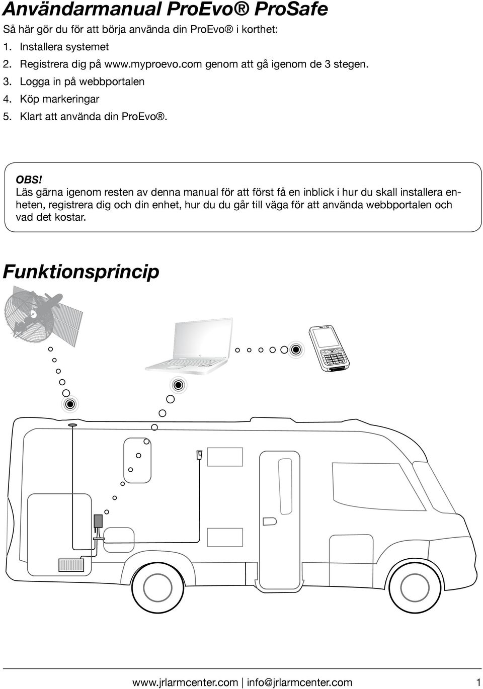 Klart att använda din ProEvo. OBS!