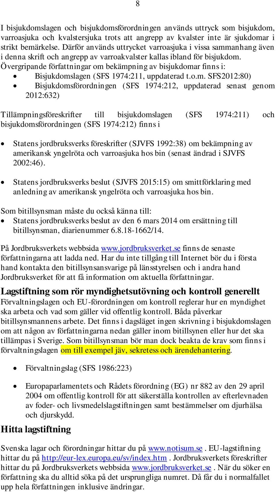 Övergripande författningar om 