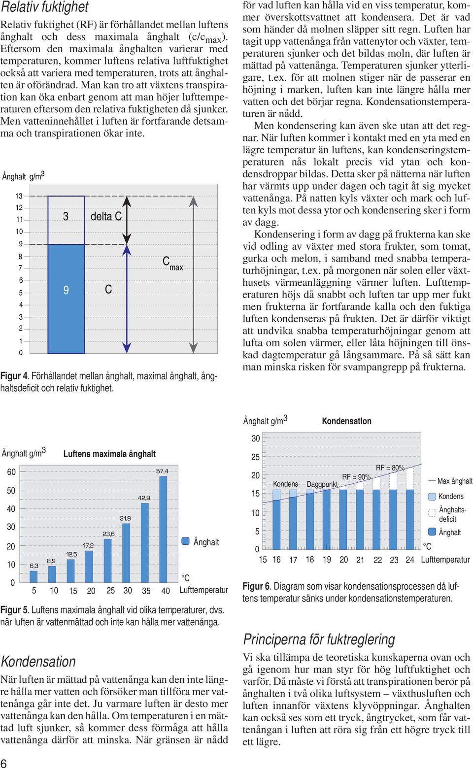 Man kan tro att växtens transpiration kan öka enbart genom att man höjer lufttemperaturen eftersom den relativa fuktigheten då sjunker.