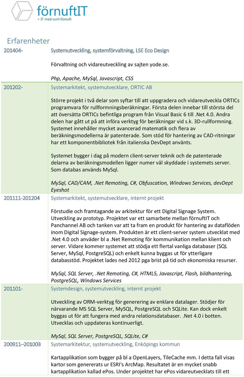 rullformningsberäkningar. Första delen innebar till största del att översätta ORTICs befintliga program från Visual Basic 6 till.net 4.0.