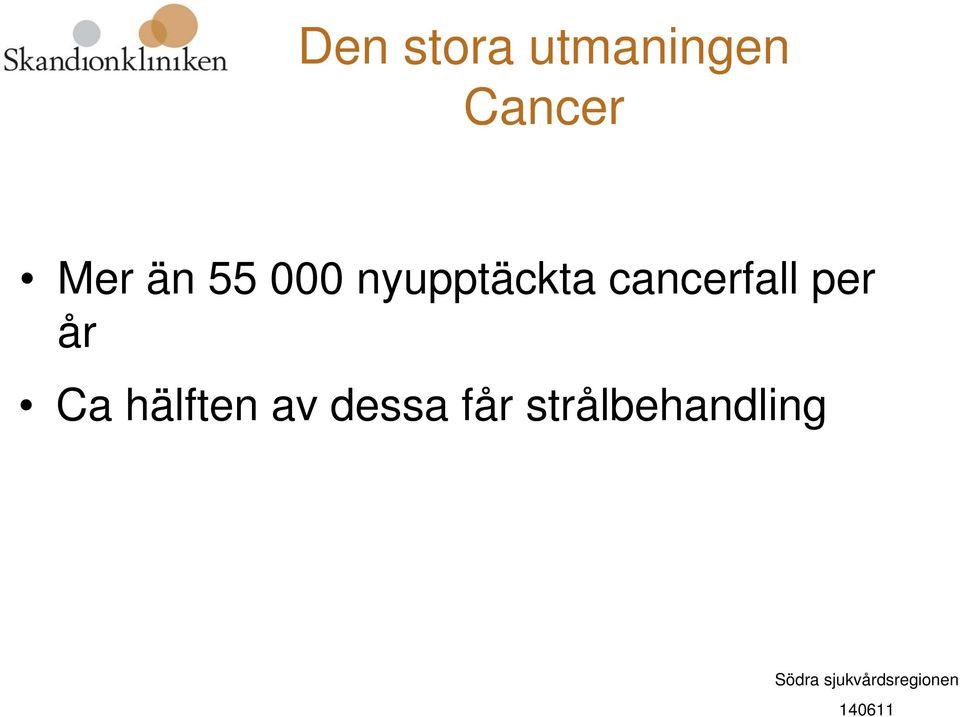 cancerfall per år Ca