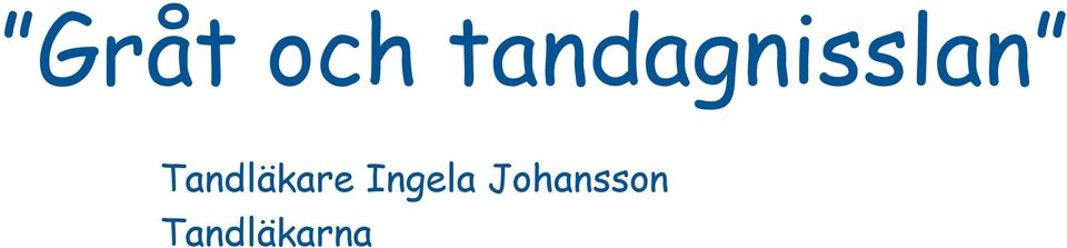 Tandläkare